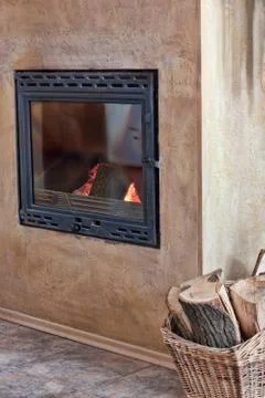 Fireplace Foto stock