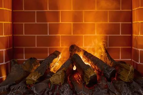 Fireplace. Stock Photos