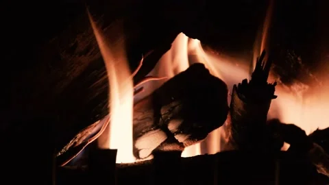 Fireplace Slow-motion 2 Video stock 204894685