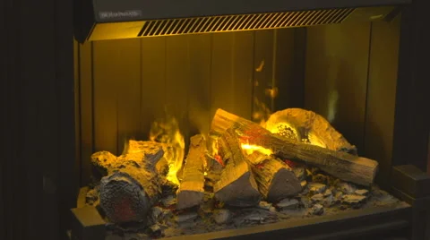 Fireplace slow motion Stock Footage 40531295