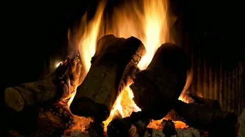 Fireplace time lapse Stock Footage 1047650