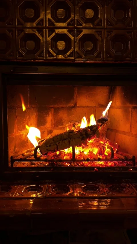 Fireplace video Stock Footage 255050499