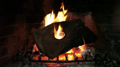 Fireplace. Video. No audio. Stock Footage 146516970
