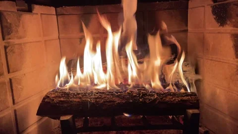 Fireplace warmth Stock Footage 242724214