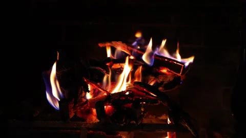 Fireplace-winter-christmas Stock Footage 296090482