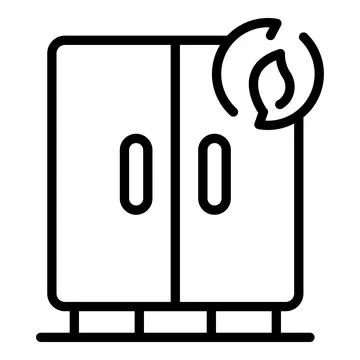 Fireproof cabinet protecting documents from fire damage Stock Illustration
