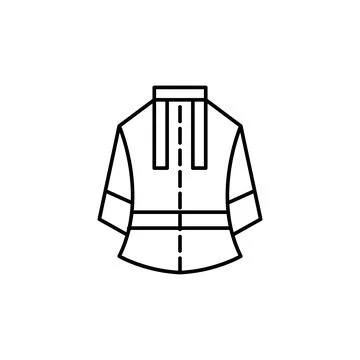 Fireproof, clothes, safety icon. Simple line, outline vector elements of safety Illustrazione stock