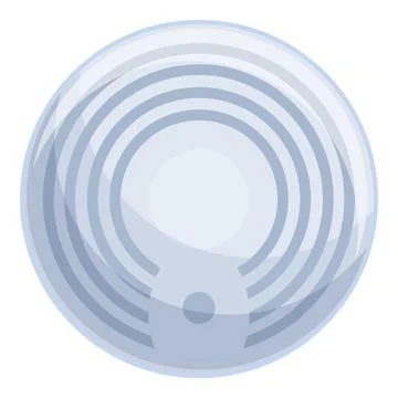 Fireproof sensor icon cartoon . Smoke detector Stock Illustration
