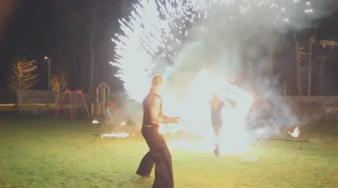 Fireshow 003 Stock Footage 22034908
