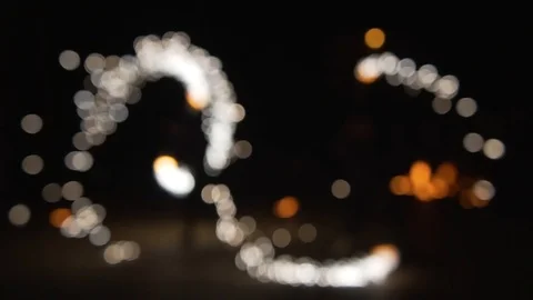Fireshow blur lights slow motion 库存影片 94589343