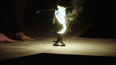 Fireshow men Stock-Footage 86333703