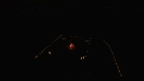 Fireshow at night Stock Footage 77203704