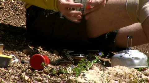 Firestarter the Primus stove. Stock Footage 751241
