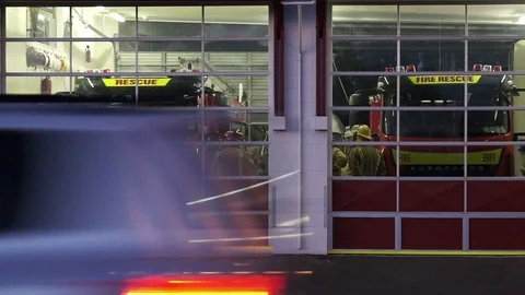 FireStation02 Stock Footage 90211054