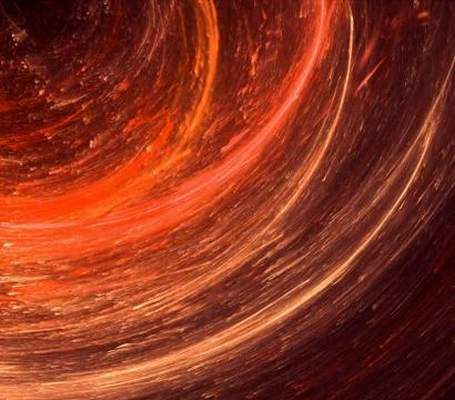 Firestorm, curved fractal generated background Stock Illustration