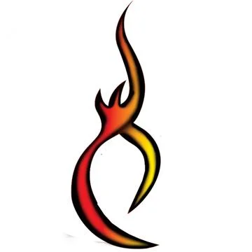 Firetat8inchred2 Stock Illustration