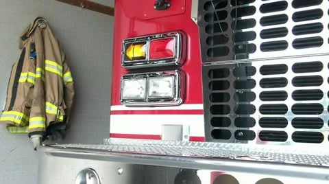 Firetruck with Fireman's Jacket Vidéo 12580017