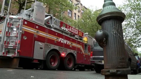 Firetruck (loop) Stock Footage 52533631