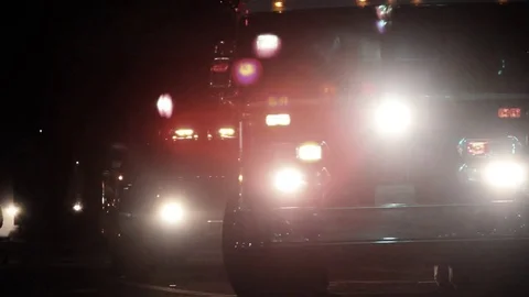 Firetrucks/ Emergency vehicles Stock Footage 83274942