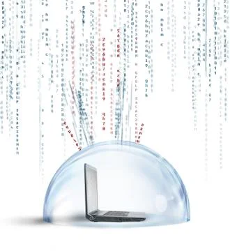 Firewall and antivirus concept Stock Illustration
