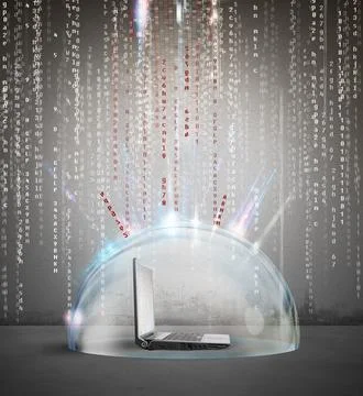Firewall and antivirus concept Stock Photos