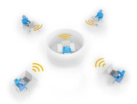 Firewall computer network Stock Illustration