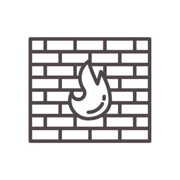 Firewall concept Stock Illustration