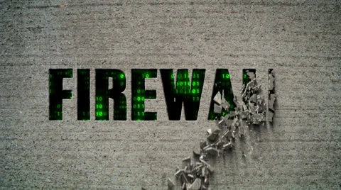 Firewall Crumbling Wall Stock Footage 39672607