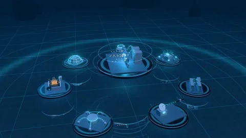 Firewall Gateway Core Surrounded By Cyber Security And Network Platforms 스톡 동영상 344015492