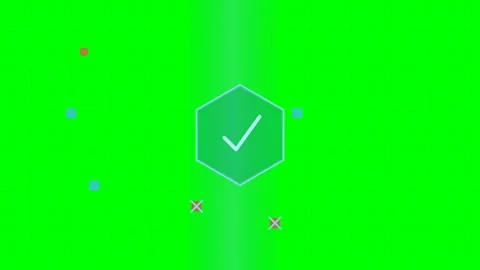 Firewall Grid Breach Block Animated Cybersecurity Technology Motion Graphic Stock Footage 341912692