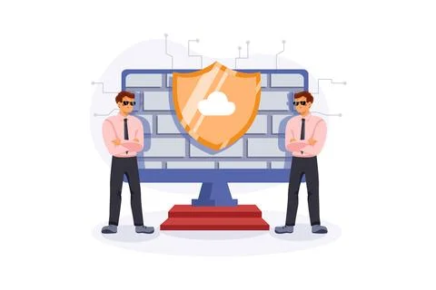 Firewall Stock Illustration