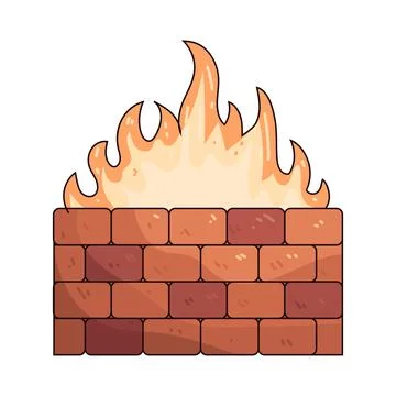 Firewall illustration Stock Illustration