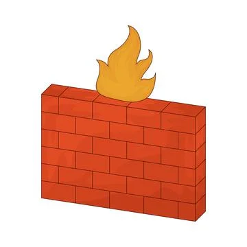 Firewall illustration Stock-Illustration
