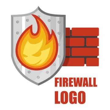 Firewall logo. Protection logo. Stock Illustration