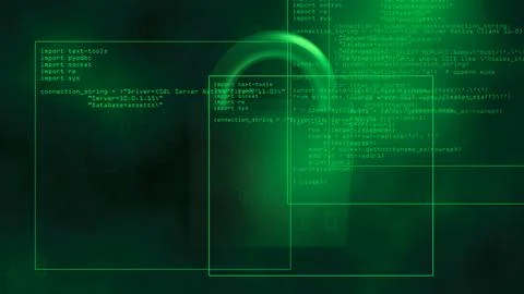 Firewall on network denies access to hacker Illustrazione stock