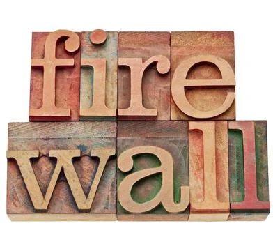  firewall - network security concept firewall - computer and internet secu... Stock Photos