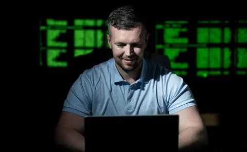 Firewall security blocks network attack. Firewall security protects system data Stock Photos