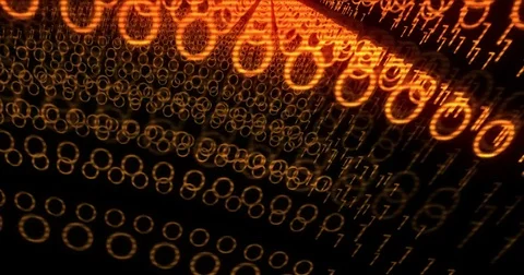 Firewall software operation within a computer in a digital wave Stock Footage 80439052