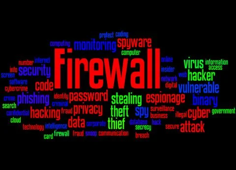 Firewall, word cloud concept イラスト素材