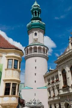 Firewatch tower in Sopron Stock Photos