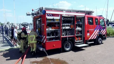 Firewear in action Stock Footage 82068793