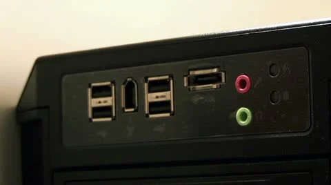 FireWire IEEE 1394 Connect Stock Footage 10809638