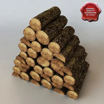 FireWood 3D Model