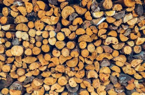 Firewood background Stock Photos