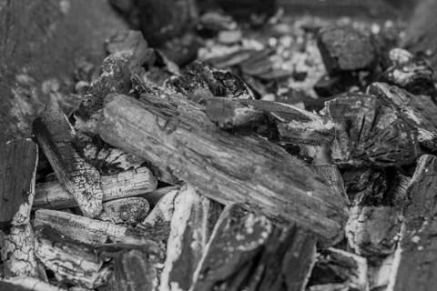 Firewood BW Foto stock