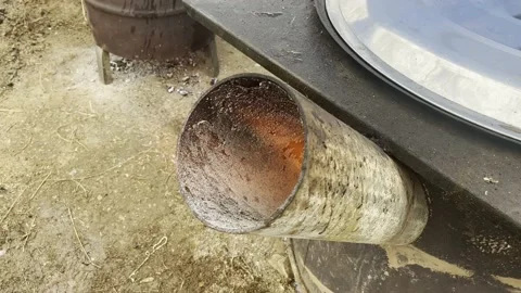 Firewood chimney Stock Footage 232082900