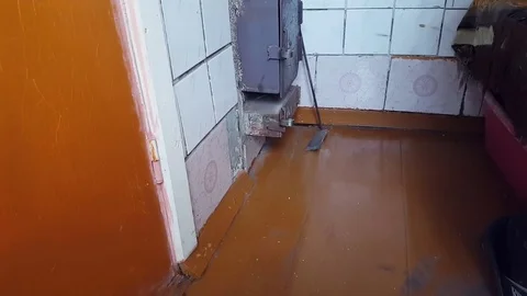 Firewood is falling Video stock 80408770