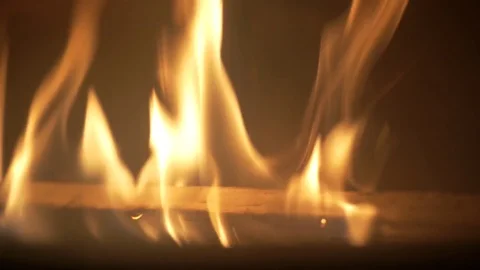 Firewood in a fireplace. Video stock 81173957
