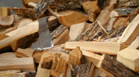Firewood Stock Footage 37313096