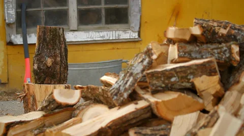 Firewood Stock Footage 37313275